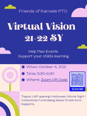 Join the Friends of Kamaile PTO!